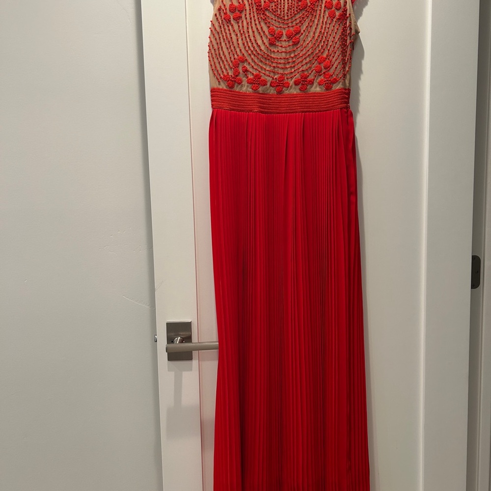 Anthropologie Red Maxi Dress